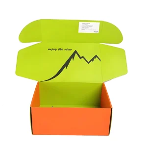 Premium Corrugated Base Optional Matte Gloss Lamination Custom Abstract Artwork Shipping Packing Box