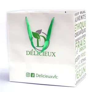 Premium Custom Art Paper Bags for Promotion Shopping Packaging Supermarket Use Recyclable Luxury with Custom Logo and Color