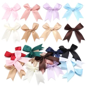 Premium Durable Polyester Bowknot for Baking Candy Bags & Gift Packaging Solid Style for Birthday & Christmas