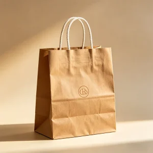 Premium Eco Friendly Kraft Paper Bags for Gifts White Paper Bags with Handles
