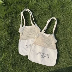 Premium Mesh Grocery Bags Reusable Produce Bags Long Handle Net Tote 100% Cotton String Bags for Fruit and Vegetable