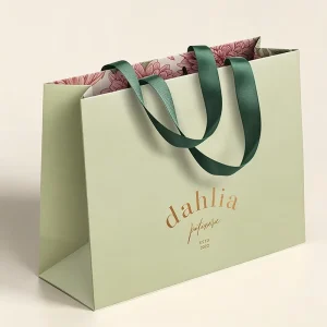 Premium Paper Bag with Gold Foil Custom Paper Bags with Logo Boutique Gift Bags Luxury Elegant Printed Bags for High end Gift