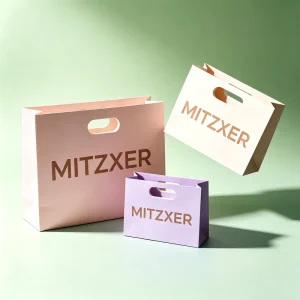Premium Quality Die Cut Handle Kraft Paper Bags Custom Printed Eco Friendly for Bakery Supermarket Gifts Packaging