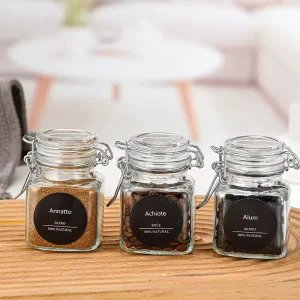Premium Sealed Glass Jars 50ML 100ML Mini Spice Jars Honey Jam Storage Jars with Lids