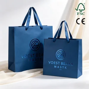 Premium Sturdy Thick Paper Packaging Bag for Electronic Devices Mobile Accessories Exhibition Souvenirs with Matte Finish