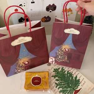 Premium Take Away Custom Kraft Paper Carrier Bags with Twisted Handles Custom Branded Shopping Bags for Luxury Retail