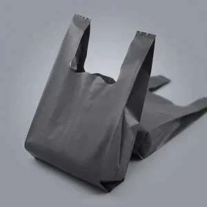Price Recyclable T Shirt Bag with Vest Handle Opaque Heavy Duty PE Plastic Packaging Shopping Bags for Supermarket
