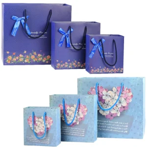 Printed Brand Logo Design Promotion Retail Gift Luxury Clothing Shopping Colour Jewellery Paper Bag With Handle