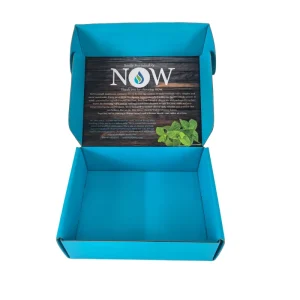 Printed Corrugated Shipping Box with UV Coating and Embossing Custom Logo Eco-Friendly Mailer Box
