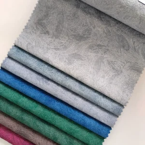 Printed Crushed Velvet Upholstery Fabric Marbled Pattern Fabric for Sofa Curtain Home Textile