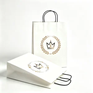 Printed Custom to Go Paper Bag Take Away Bag Handle Food Takeaway Kraft Bag