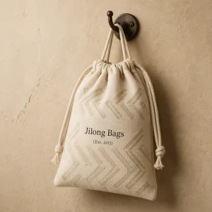 Printed Pattern Cotton Drawstring Dust Bag Custom Logo Reusable Clothes Storage Pouch Protective Garment Cover