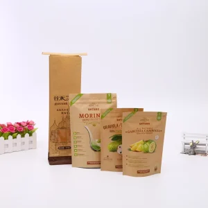 Printed Plastic Kraft Paper Bag