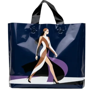 Printed Plastic Shopping Bag Custom Design Plastic Shopping Bag for Grocery Shop