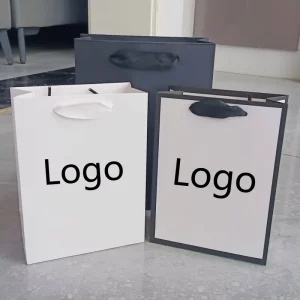 Private Label Clothing Shopping Paper Bags with Handles Recyclable Jewelry Gift Bags for Small Business
