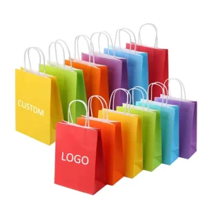 Procurement 100% Biodegradable Heavy Duty Craft Vegetable Paperbags Plain Brown Kraft Grocery Paper Bag for Supermarket