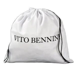 Professional Custom White Twill Cotton Dust Bags with Screen Printing and Drawstring Ideal for Handbag Storage
