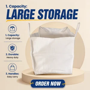 Professional Production 1000kg 1500kg Fertilizer Jumbo Fibc Bulk Bag Durable 1 Ton Big Container Bag