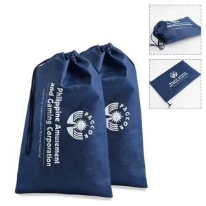 Promotion Custom Thick Non Woven Drawstring Shopping Bag Dust Proof Pouch Reusable Shoes Small Goods Gift Packaging Storage Bag