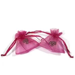 Promotional 10x15cm Eco friendly logo Silver Drawstring Packaging Organza Bags Party Jewelry Festival Makeup