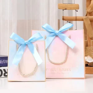 Promotional Custom Boutique Kraft Paper Bag Thank You Paper Bags for Gift With Custom Logo Printingaccept Custom Private Label