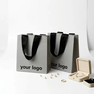 Promotional Plain Paper Bags With Handles Bulk Customized Luxury Paper Bags for Party Shopping Birthday Wedding
