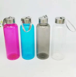 Promotional Price Portable Plastic Water Bottle Colorful Transparent Water Bottle