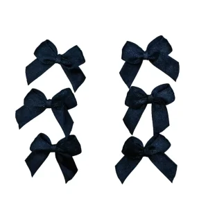 Pure Black Hair Accessory DIY Textile Accessory Bow Handmade DIY Accessory Clothing Decoration Bow