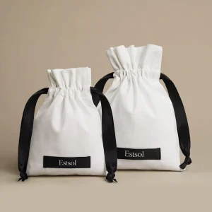 Pure Cotton Drawstring Bag Custom Logo & Size Handmade Dust Bags