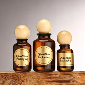 QM Model 002 Cylinder Empty Glass Perfume Bottle Pump Sprayer 100ml Eco Friendly Fragrance Container Reed Diffuser Silk Scree