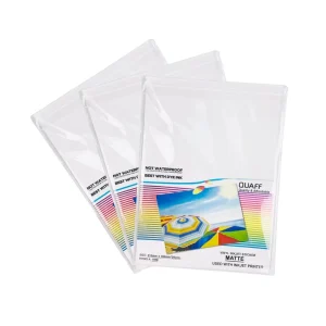 QUAFF Vinyl Sticker Photo Paper A4 Self Adhesive Full Glossy Matte Transparent