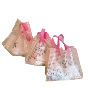 Quality Guaranteed Large Flat GRS LDPE Plastic Bags for Supermarket OEM ODM Custom Logo Foldable Gift Shopping Clothing