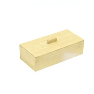 Rectangular Bamboo Box Lid Desktop Storage Organizer Detachable Dividers Custom Made Gift Packaging Tea Box Japanese Style 1