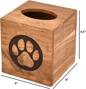 Rectangular Wooden Facial Bamboo Tissue Box with Sliding Bottom for Houseware Hotel