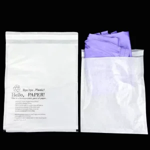 Recyclable Biodegradable Custom Colored Embossing Wax Coated Baggy Vellum Mini Glassine Stamp Paper Bags for Clothing Socks