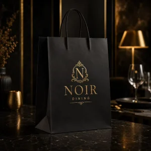 Recyclable Catering Paper Bags for Events Banquets and Meal Service Custom Size and Logo Factory Supply