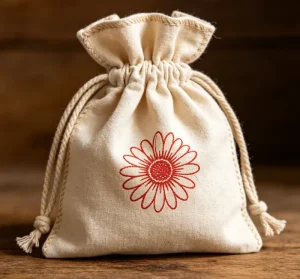 Recyclable Cotton Canvas Drawstring Bags Grocery Organic Muslin Dust Bag for Wedding Party Gift Packaging Pouch