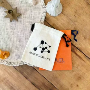 Recyclable Cotton Drawstring Perfume Cosmetic Packaging Bag Small Organic Cotton Shopping Gift Dust Pouch