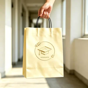 Recyclable Customized Take Away Food Bag Fashion Shopping Bag Brown Kraft Paper Bags