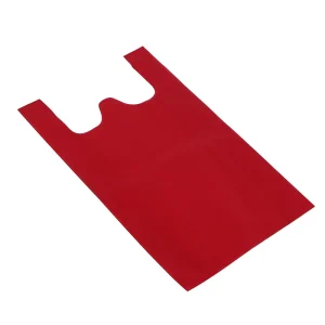Recyclable Die Cut Non Woven T shirt Vest Bag New Design Grocery Shopping Bags for Gift Packaging
