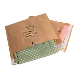 Recyclable Honeycomb Mailers Cushioned Security Paper Padded Shipping Envelopes for Books Clothing and Cosmetics Mailing