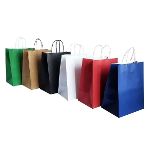 Recyclable Kraft Paper Shopping Bags With Eco Friendly Material and Personalized Branding