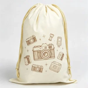 Recyclable Non Woven Cartoon Pattern Drawstring Travel Bag with Custom Printed Logo for Unisex Footwear Storage Dust Protection