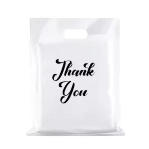 Recyclable Retail Shopping Reusable PE Plastic Custom Color and Size Gravure Printed Supermarket Thank You Bags