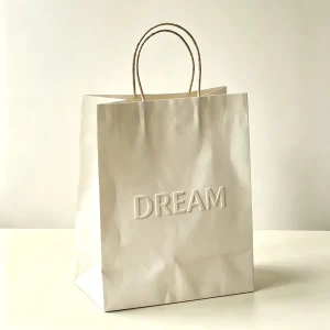 Recyclable Shopper Bag Kraft Paper Teal Kraft Paper Bag 10kg With Handles