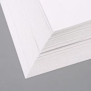 Recyclable Single Sided Whiteboard Paper Gray Background Cardboard Digital Printing Compatible for Shoe Packaging Clothing