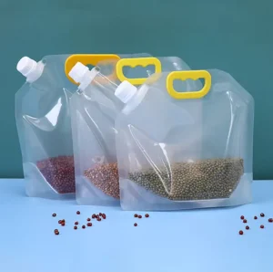 Recyclable Transparent Cereal Seal Storage Bags Liquid Spray Bags Food Grade Plastic Food Packaging Bags