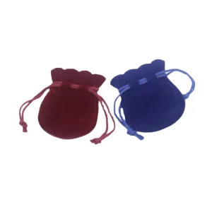Recyclable Velvet Jewelry Pouch with Drawstring Dust Bag for Necklace Ring Earring Bag