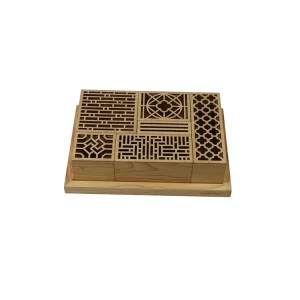 Recyclable Wood Storage Box Multifunction Decorative Home Storage Trunk Treasure Chest Wood Crate Art Crafts Bamboo Wood Box