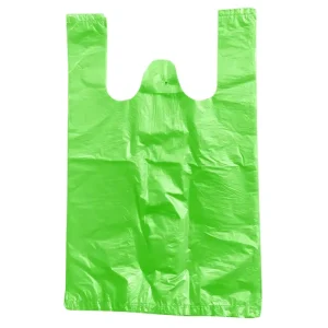 Recycle Custom Logo Plastic Shopping Bags Thick PE T-shirt Carrier Bags with Handle for Supermarket Use